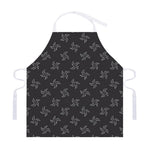 Ninja Shuriken Pattern Print Adjustable Apron