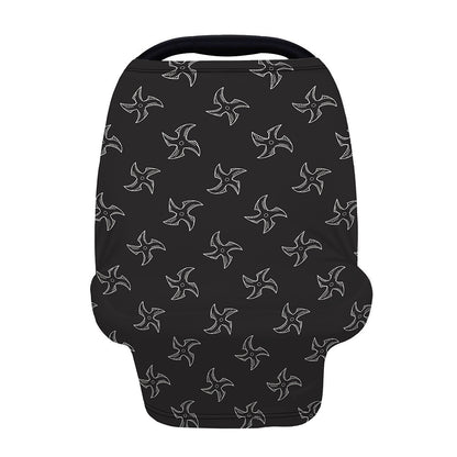 Ninja Shuriken Pattern Print Baby Seat Cover