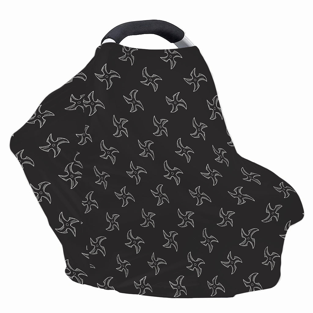 Ninja Shuriken Pattern Print Baby Seat Cover