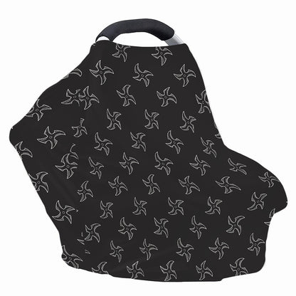 Ninja Shuriken Pattern Print Baby Seat Cover