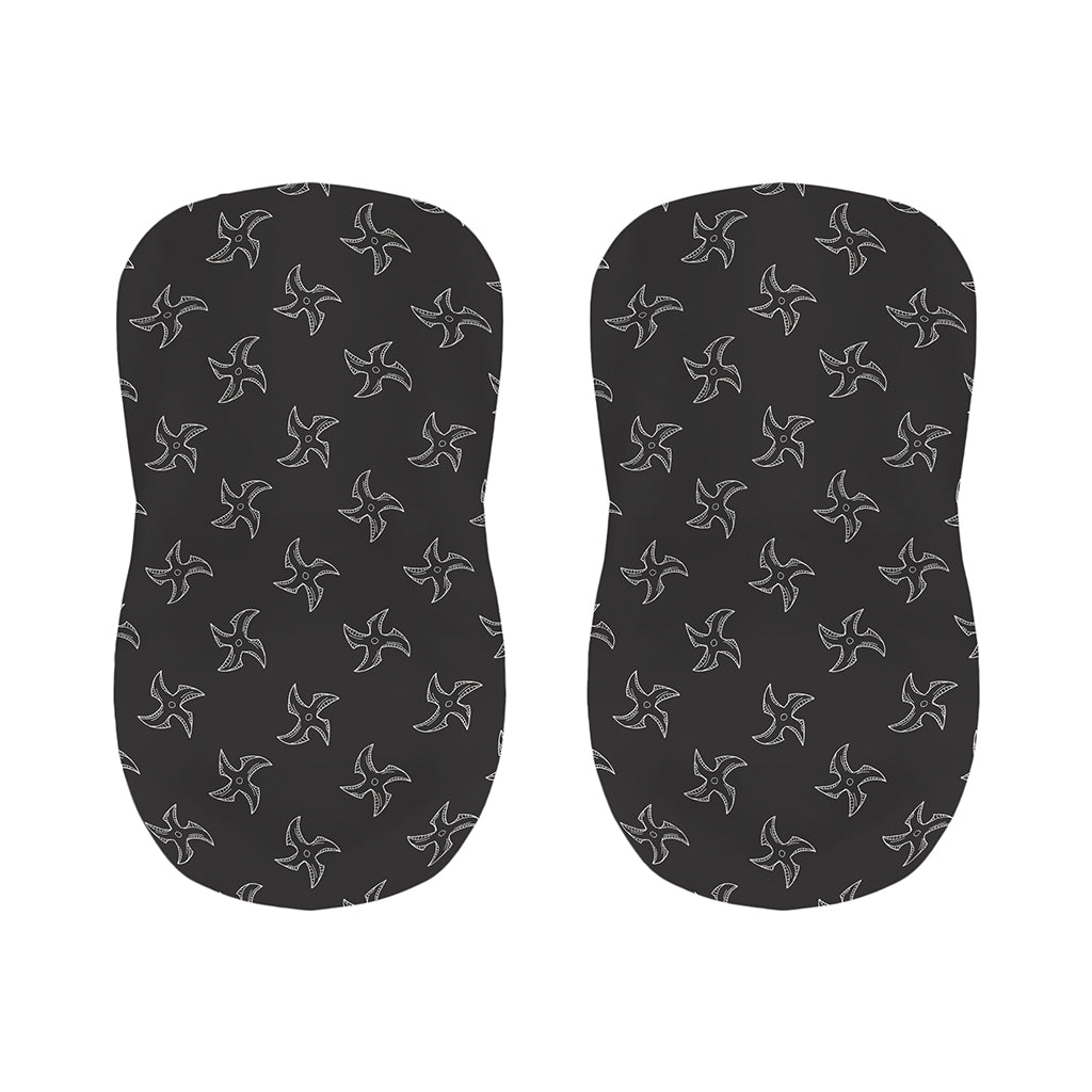 Ninja Shuriken Pattern Print Bar Stool Covers