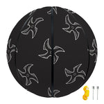 Ninja Shuriken Pattern Print Basketball