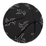 Ninja Shuriken Pattern Print Basketball