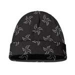Ninja Shuriken Pattern Print Beanie