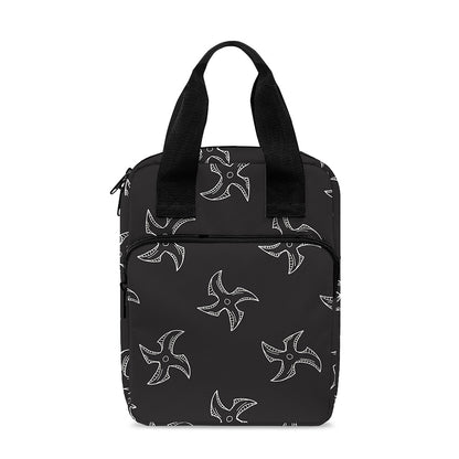 Ninja Shuriken Pattern Print Bible Tote Bag