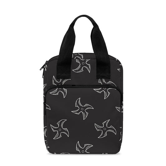 Ninja Shuriken Pattern Print Bible Tote Bag