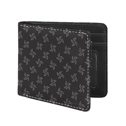Ninja Shuriken Pattern Print Bifold Wallet