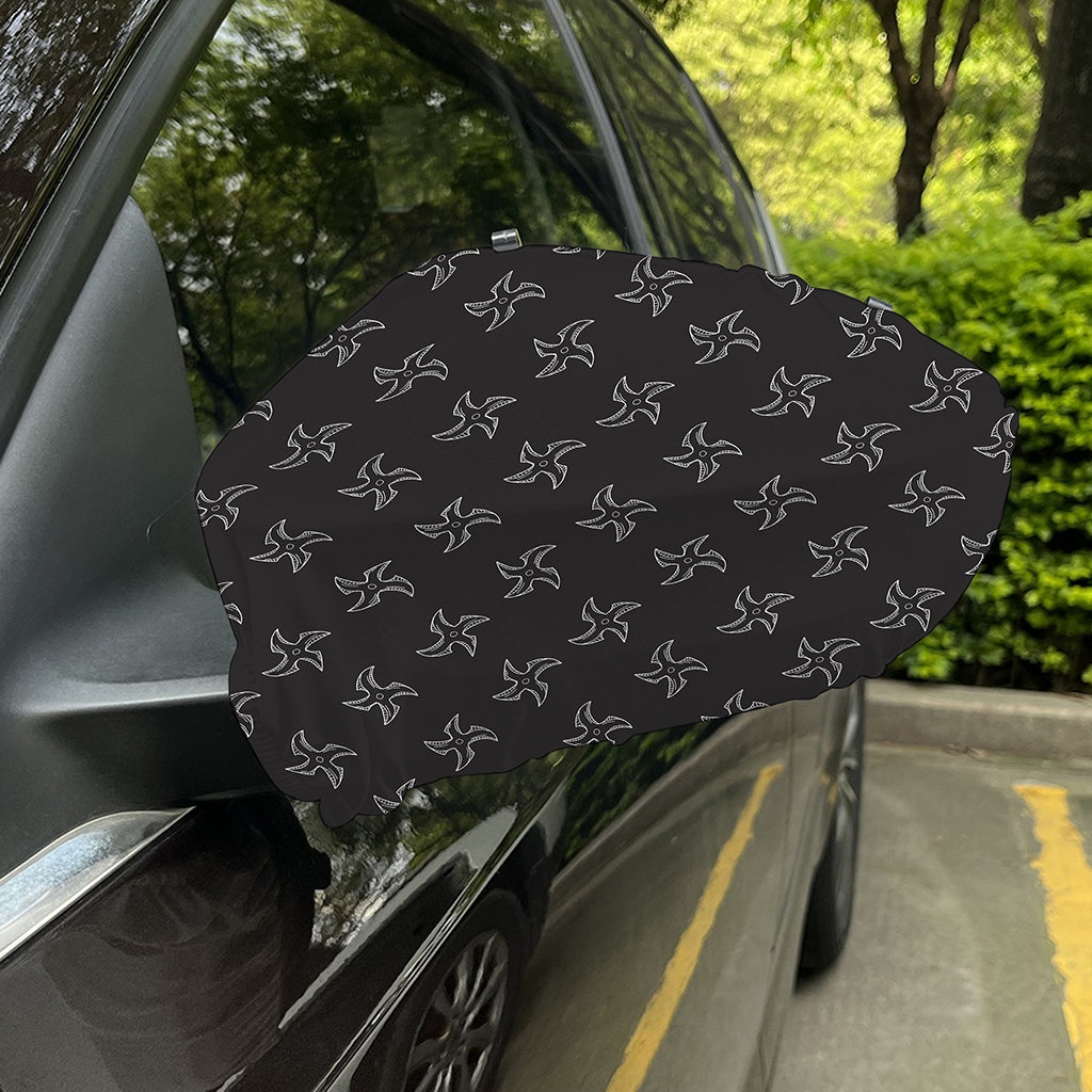 Ninja Shuriken Pattern Print Car Side Mirror Covers