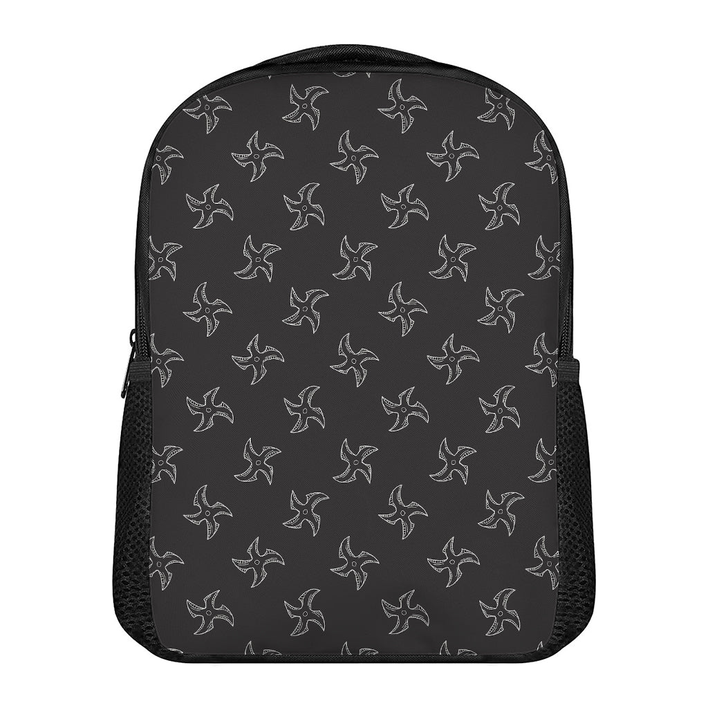 Ninja Shuriken Pattern Print Casual Backpack