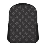 Ninja Shuriken Pattern Print Casual Backpack