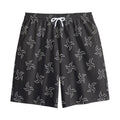 Ninja Shuriken Pattern Print Cotton Shorts