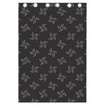 Ninja Shuriken Pattern Print Curtain