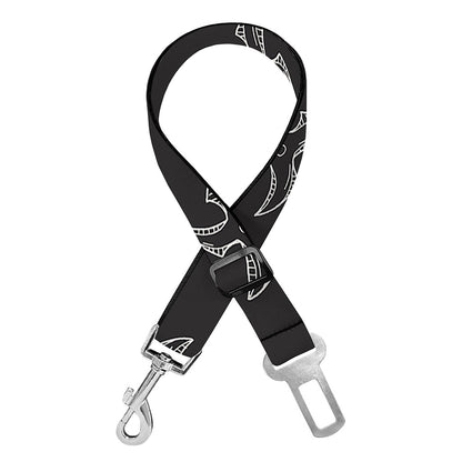 Ninja Shuriken Pattern Print Dog Seat Belt