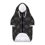Ninja Shuriken Pattern Print Dog Zip Up Hoodie