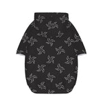 Ninja Shuriken Pattern Print Dog Zip Up Hoodie