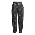 Ninja Shuriken Pattern Print Fleece Lined Knit Pants