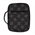 Ninja Shuriken Pattern Print Front Pocket Bible Bag