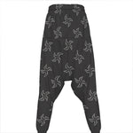 Ninja Shuriken Pattern Print Hammer Pants