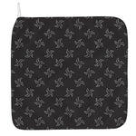 Ninja Shuriken Pattern Print Hand Towel