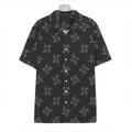 Ninja Shuriken Pattern Print Hawaiian Shirt