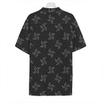 Ninja Shuriken Pattern Print Hawaiian Shirt