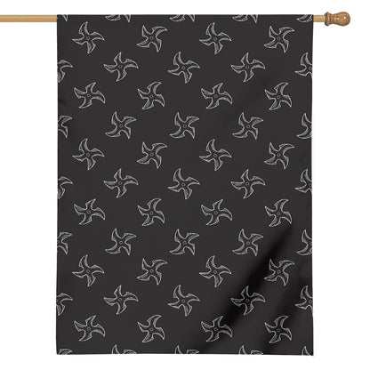 Ninja Shuriken Pattern Print House Flag