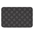 Ninja Shuriken Pattern Print Indoor Door Mat