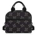 Ninja Shuriken Pattern Print Insulated Lunch Bag