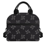Ninja Shuriken Pattern Print Insulated Lunch Bag