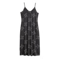 Ninja Shuriken Pattern Print Jersey Midi Cami Dress