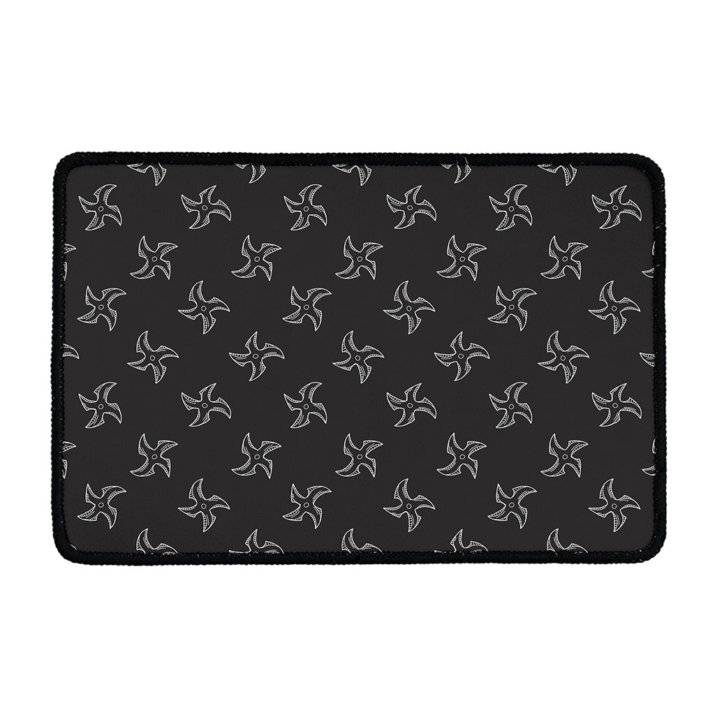 Ninja Shuriken Pattern Print Kitchen Mat