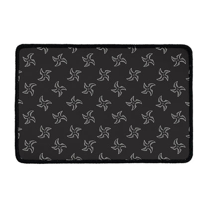 Ninja Shuriken Pattern Print Kitchen Mat