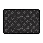 Ninja Shuriken Pattern Print Kitchen Mat
