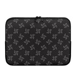 Ninja Shuriken Pattern Print Laptop Sleeve
