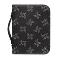 Ninja Shuriken Pattern Print Leather Bible Cover