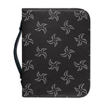 Ninja Shuriken Pattern Print Leather Bible Cover