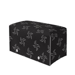 Ninja Shuriken Pattern Print Leather Tissue Box Cover