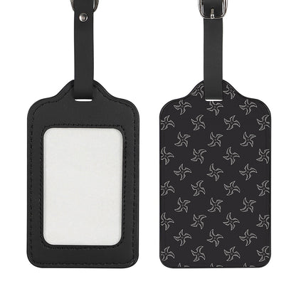Ninja Shuriken Pattern Print Luggage Tag