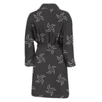 Ninja Shuriken Pattern Print Men's Bathrobe