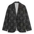Ninja Shuriken Pattern Print Men's Cotton Blazer