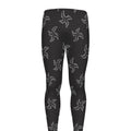 Ninja Shuriken Pattern Print Men's Leggings