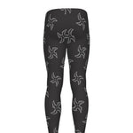 Ninja Shuriken Pattern Print Men's leggings