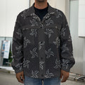 Ninja Shuriken Pattern Print Men's Shirt Jacket
