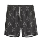 Ninja Shuriken Pattern Print Men's Sports Shorts