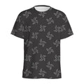 Ninja Shuriken Pattern Print Men's Athletic T-Shirt