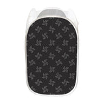 Ninja Shuriken Pattern Print Mesh Laundry Hamper