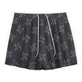 Ninja Shuriken Pattern Print Mesh Shorts