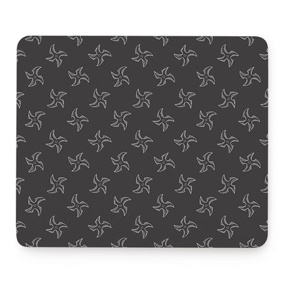 Ninja Shuriken Pattern Print Mouse Pad