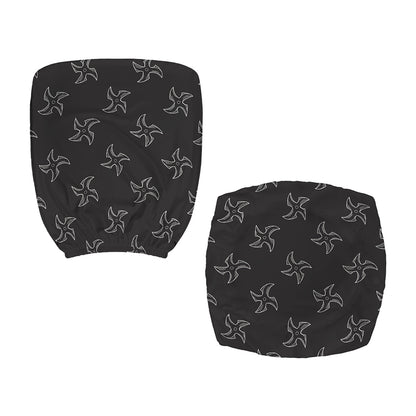 Ninja Shuriken Pattern Print Office Chair Cover