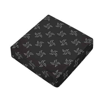 Ninja Shuriken Pattern Print Outdoor Seat Cushion Cover